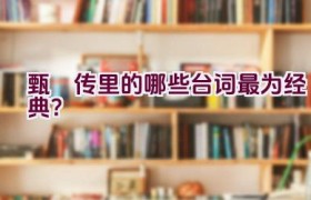 甄嬛传里的哪些台词最为经典？