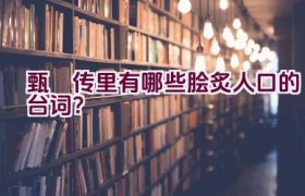 甄嬛传里有哪些脍炙人口的台词？
