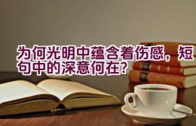 为何光明中蕴含着伤感，短句中的深意何在？