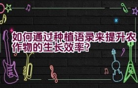 如何通过种植语录来提升农作物的生长效率？