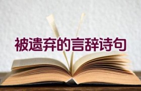 被遗弃的言辞诗句