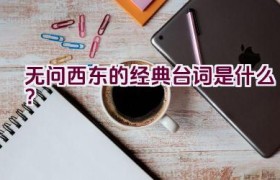 “无问西东的经典台词是什么？”
