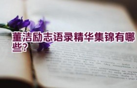 董洁励志语录精华集锦有哪些？