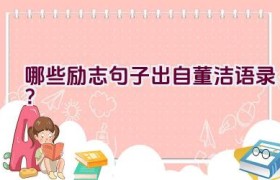 哪些励志句子出自董洁语录？