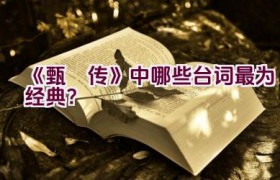 《甄嬛传》中哪些台词最为经典？