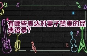 有哪些表达对妻子赞美的经典语录？