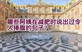 哪些阿姨在减肥时说出过令人捧腹的句子？
