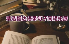 精选豁达语录句子简短拓展