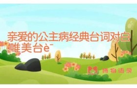 亲爱的公主病经典台词对白,唯美台词