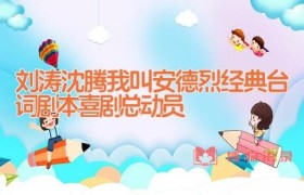 刘涛沈腾我叫安德烈经典台词剧本 喜剧总动员