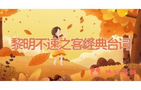 黎明不速之客经典台词