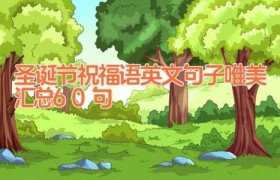 圣诞节祝福语英文句子唯美汇总60句