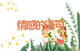 情感的语句