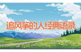 追风筝的人经典语录