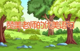 赞美老师的优美语句