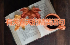 有关春天的精美语句
