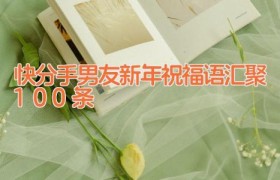 快分手男友新年祝福语汇聚100条