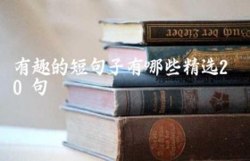 有趣的短句子有哪些（精选20句）