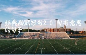 经典幽默短句（20句有意思的句子）