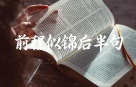前程似锦后半句