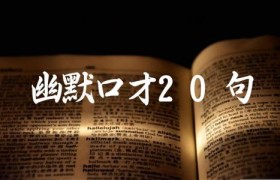 幽默口才20句