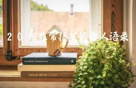 20句非常搞笑的雷人语录