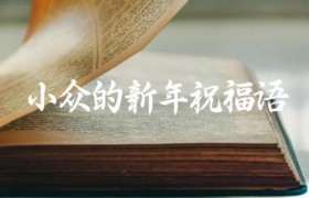小众的新年祝福语