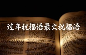 过年祝福语2024最火祝福语