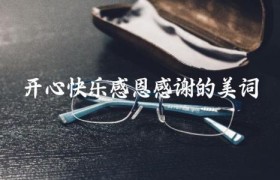 开心快乐感恩感谢的美词