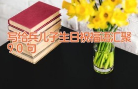 写给兵儿子生日祝福语汇聚90句