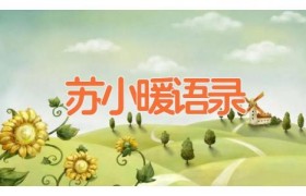 苏小暖语录