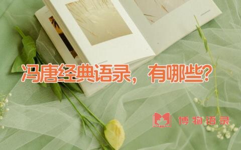 冯唐经典语录，有哪些？