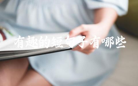 有趣的短句子有哪些插图 有趣的短句子有哪些插图