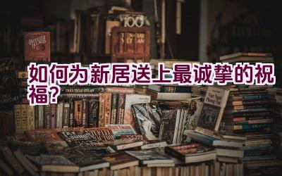 如何为新居送上最诚挚的祝福？插图